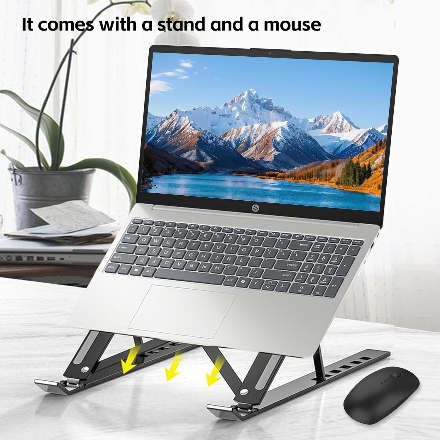 HP 15.6” Laptop, HD Touchscreen Display, AMD Ryzen 3 7320U, 8GB LPDDR5 RAM, 512GB SSD, AMD Radeon Graphics, Windows 11 Home, Natural Silver