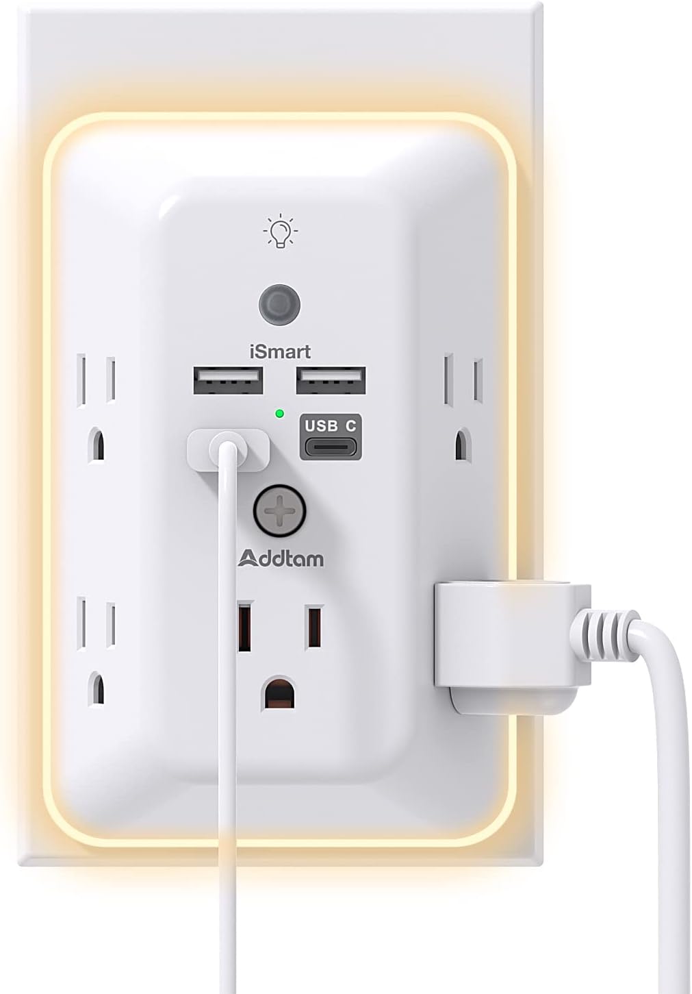 Illuminate & Protect: Addtam’s 5-Outlet Surge Protector with USB Ports Review