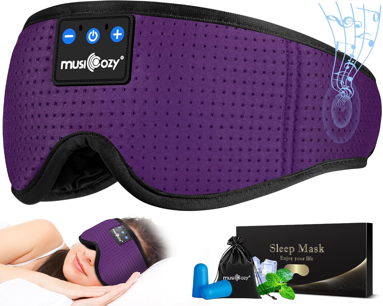 Snooze in Style: A Review of the MUSICOZY Bluetooth Sleep Headphones Mask