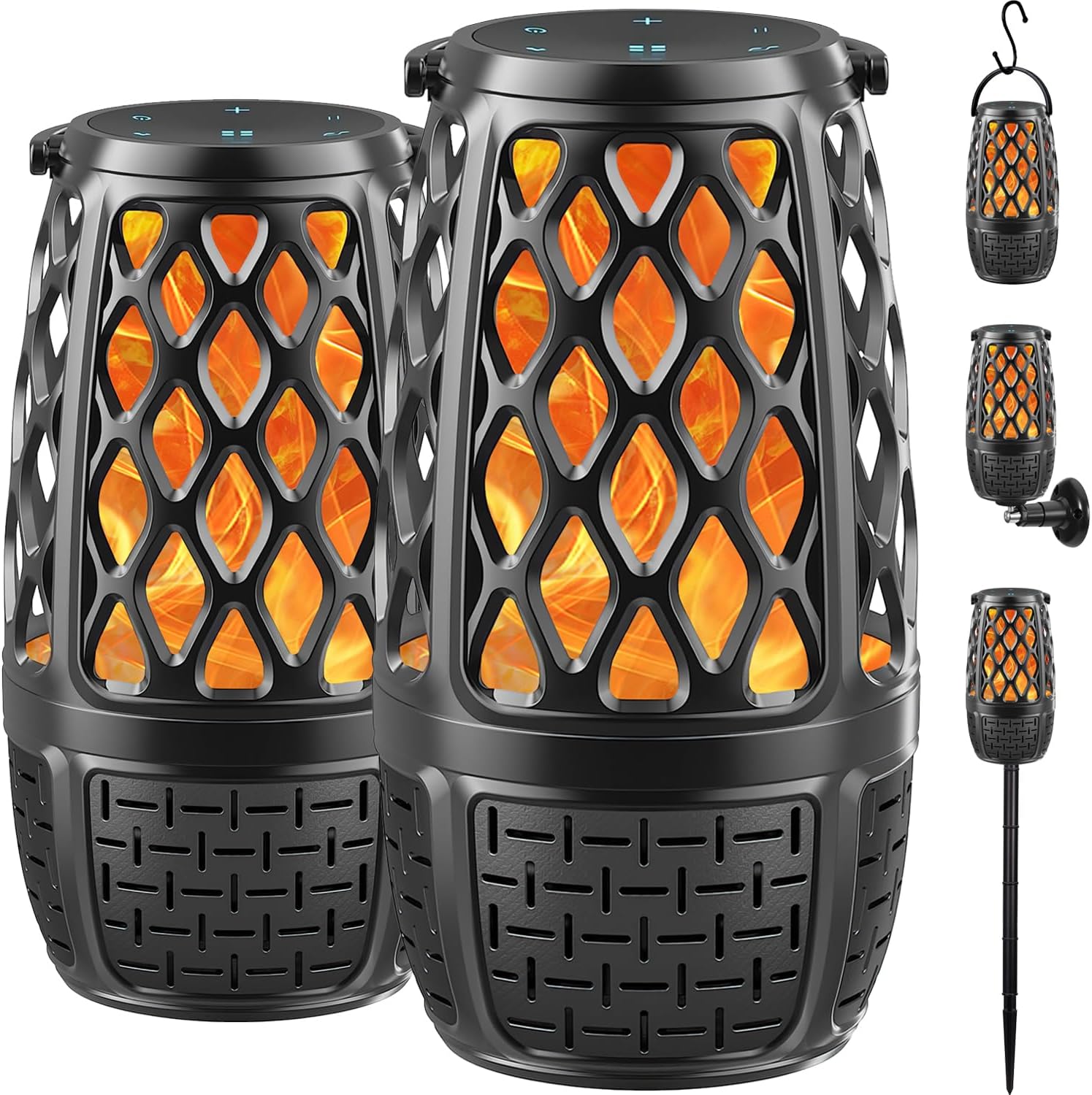 Elevate Your Outdoors: Review of the Ultimate 2 Pack Bluetooth Speakers with Flame Light