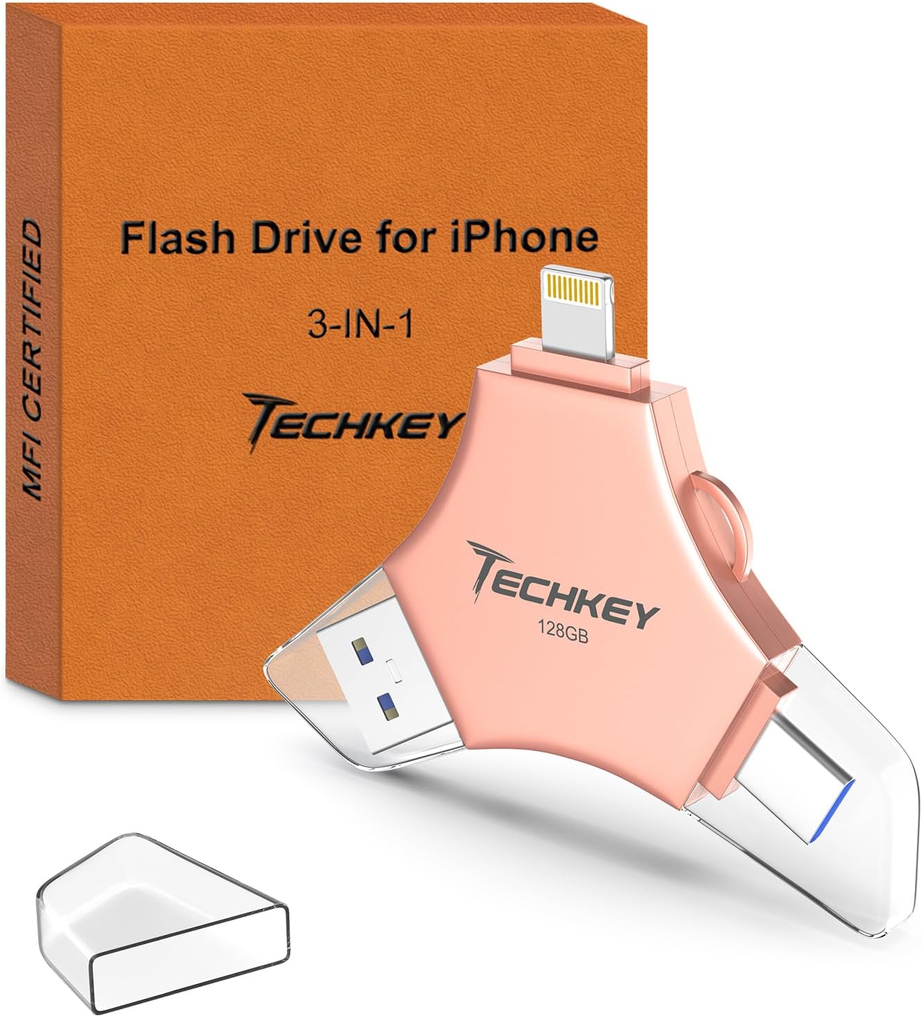 Maximize Your Storage: The MFi Certified 128GB USB 3.0 Flash Drive for iPhone