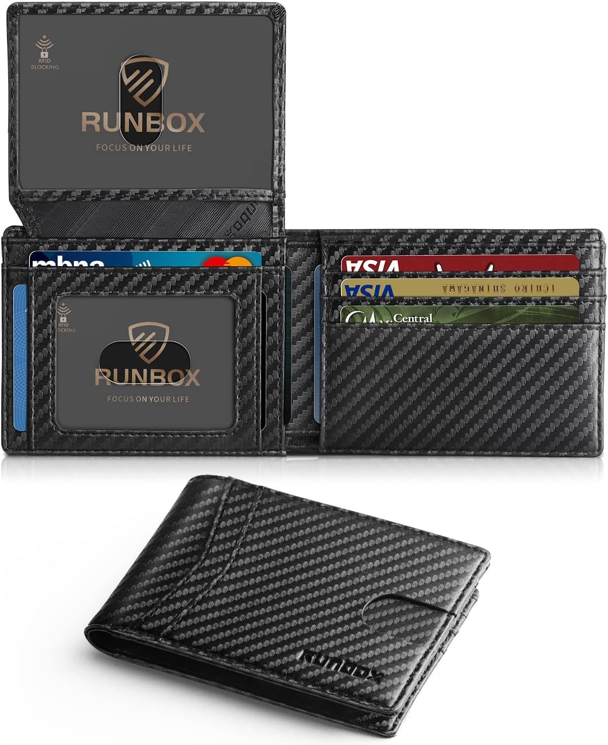 The RUNBOX Slim RFID Wallet: Sleek Security Meets Stylish Gifting!